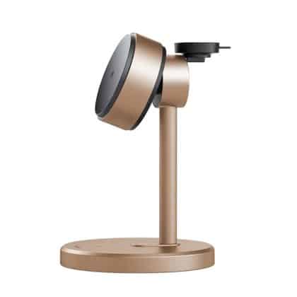 Mcdodo - Wireless Charging Station Black Swan Series (ch-2463) - Magnetic, For iPhone/iwatch/earbuds, 22.5w, Qi2 - Gold