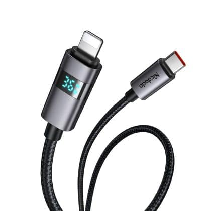 Mcdodo - Data Καλώδιο (ca-6570) - Usb-C To Lightning, Led Display, 36w, 1.2m - Black