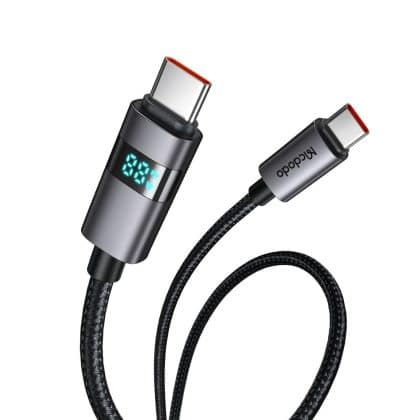 Mcdodo - Data Καλώδιο (ca-5610) - Usb-C To Usb-C, Led Display, 100w, Fast Charging, 1.2m - Black