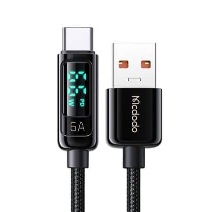 Mcdodo - Data Καλώδιο (ca-8690) - Usb-A To Usb-C, 6a, Digital Display, 1.2m - Black