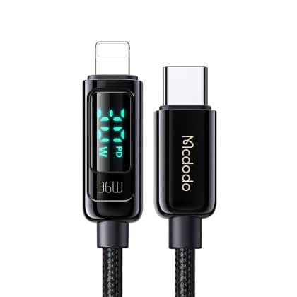 Mcdodo - Data Καλώδιο (ca-8810) - Usb-C To Lightning, 36w, Digital Display, 1.2m - Black