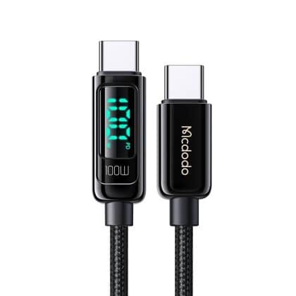 Mcdodo - Data Καλώδιο (ca-8820) - Usb-C To Usb-C, 100w, Digital Display, 1.2m - Black