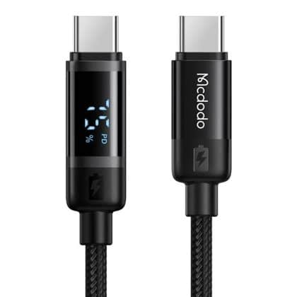 Mcdodo - Data Καλώδιο Bat Series (ca-5780) - Usb-C To Usb-C, 60w, Digital Display, 1.2m - Black