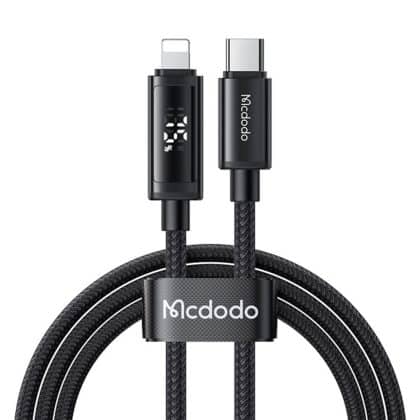 Mcdodo - Data Καλώδιο (ca-7990) - Usb-C To Lightning, Dual Led Display, 36w, Fast Charging, 1.2m - Black