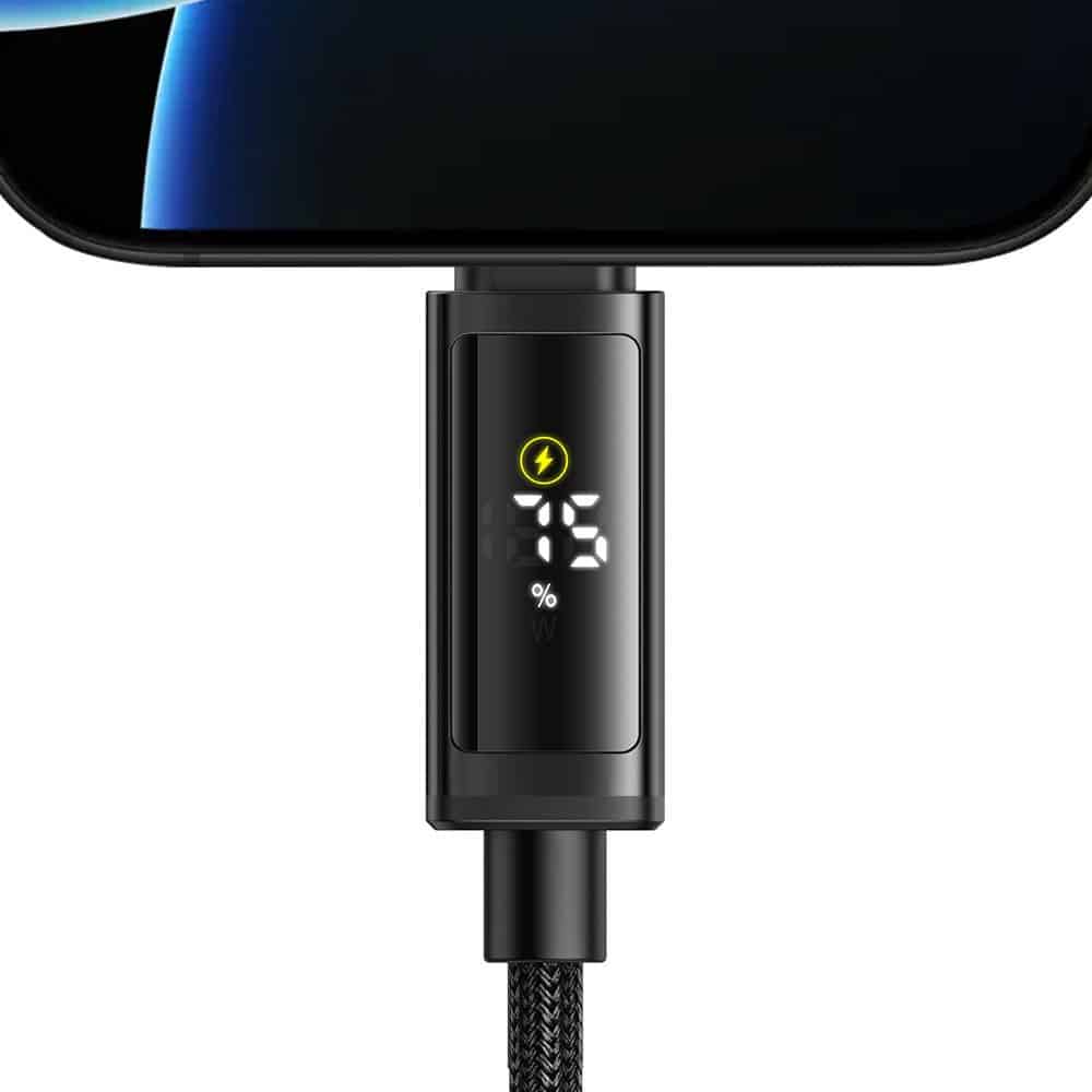 Mcdodo - Data Καλώδιο (ca-8000) - Usb-C To Usb-C, Dual Led Display, 100w, Fast Charging, 1.2m - Black - Image 4