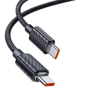 Mcdodo - Data Καλώδιο (ca-3670) - Type-C To Type-C, Transparent Design, 100w, 5a, 1.2m - Black