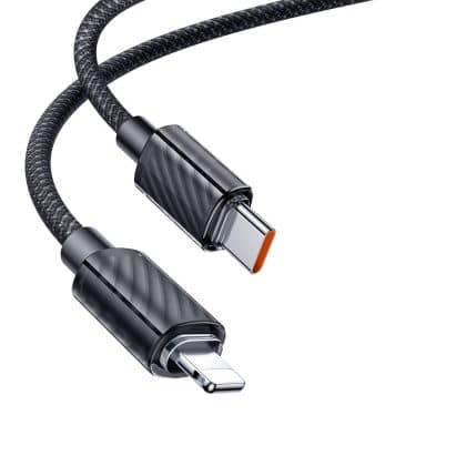 Mcdodo - Data Καλώδιο (ca-3660) - Type-C To Lightning, Transparent Design, 36w, 1.2m - Black