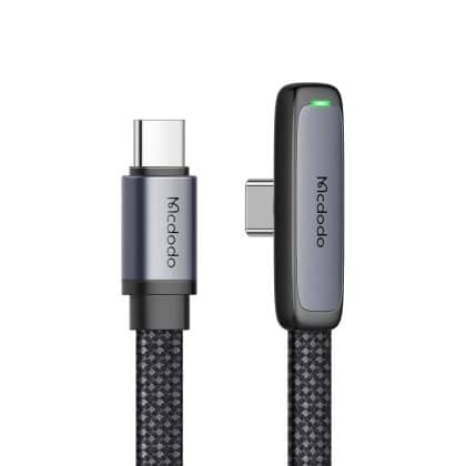 Mcdodo - Data Καλώδιο (ca-3360) - Usb-C To Usb-C, 90 Degree Design, 65w, Led Indicator, 1.2m - Black