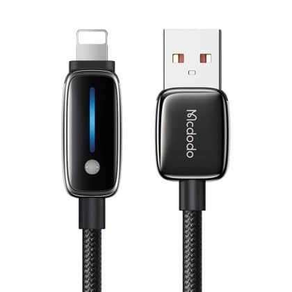 Mcdodo - Data Καλώδιο (ca-0010) - With Auto Brightness Adjustment, Usb-A To Lightning, 3a, 1.2m - Black