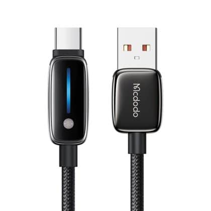 Mcdodo - Data Καλώδιο (ca-0020) - With Auto Brightness Adjustment, Usb-A To Usb-C, 6a, 1.2m - Black