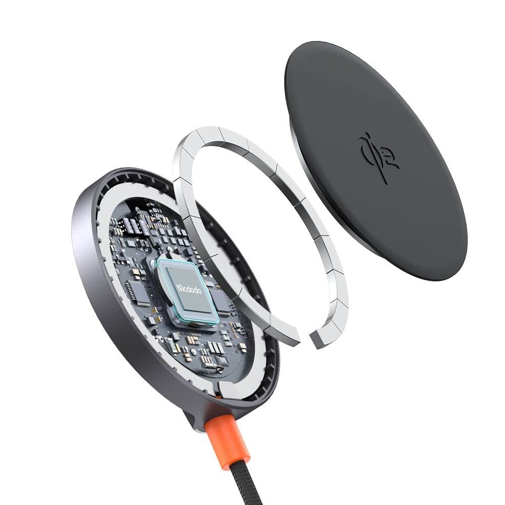 Mcdodo - Wireless Charger Magq (ch-2860) - Magnetic, 15w, Qi2, Msc Chip - Black - Image 4