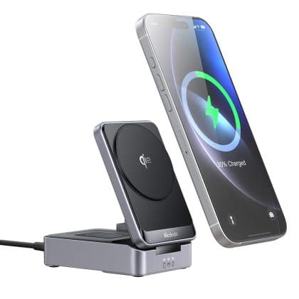 Mcdodo - Wireless Charging Station (ch-5192) - With Wall Charger + Type-C Καλώδιο, Qi2, 22.5w, Magq - Grey