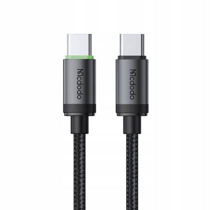 Mcdodo - Data Καλώδιο (ca-4410) - Usb-C To Usb-C, Nylon Braided, Aluminum Alloy, Pd60w, 1m - Black