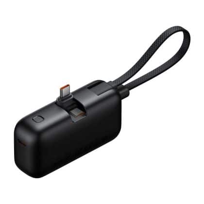 Mcdodo - Power Bank Freekit Series (mc-7760) - With Built-In Καλώδιο & Connector Usb-C, 5000mah, 22.5w - Black