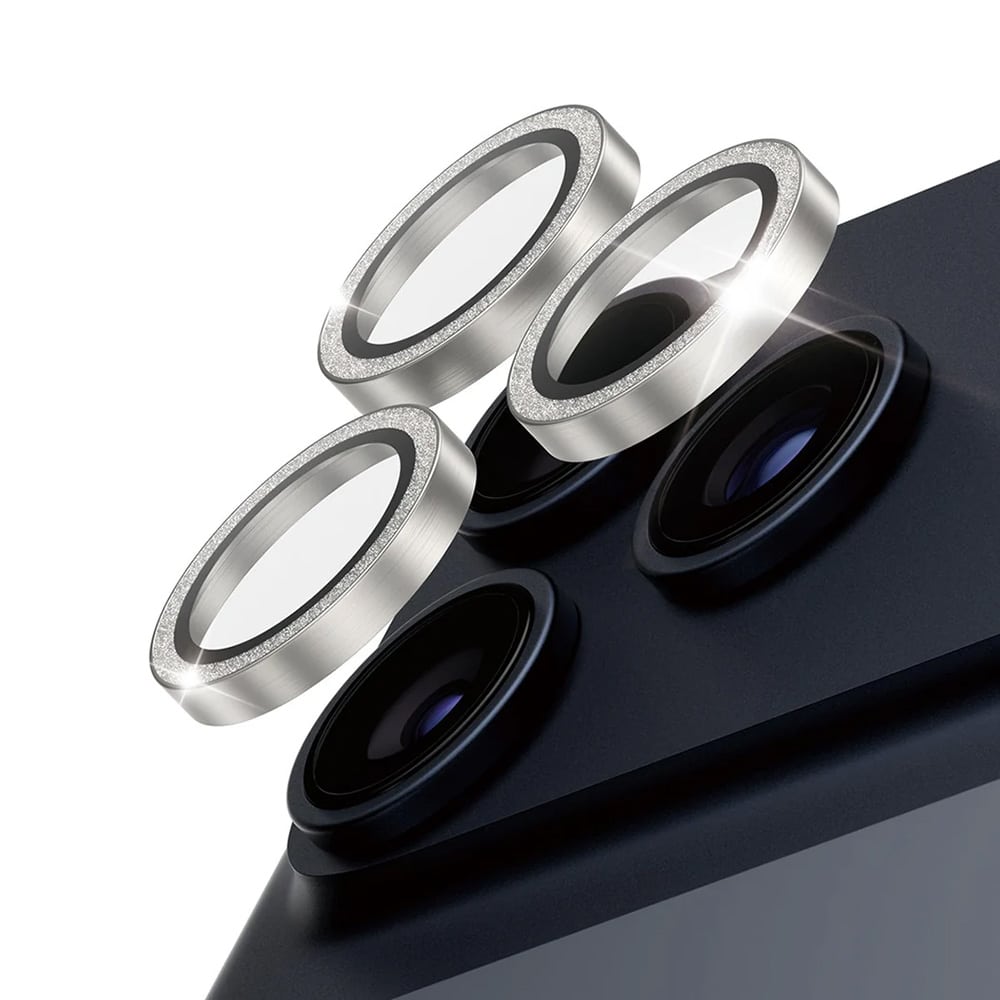 Panzerglass® - Hoops® Camera Lens Protector - iPhone 17 Pro / iPhone 17 Pro Max / iPhone 16 Pro / iPhone 16 Pro Max - Glitter Silver - Image 2