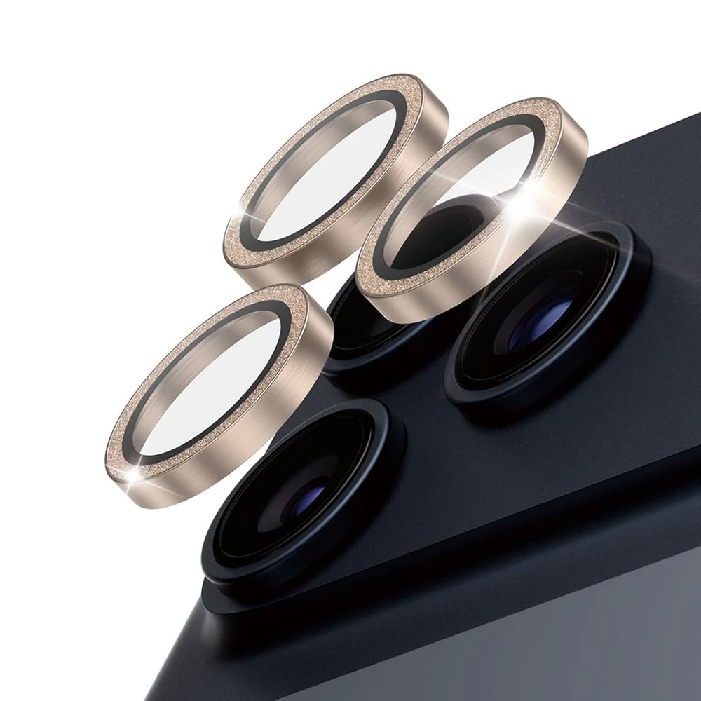 Panzerglass® - Hoops® Camera Lens Protector - iPhone 17 Pro / iPhone 17 Pro Max / iPhone 16 Pro / iPhone 16 Pro Max - Glitter Gold - Image 2