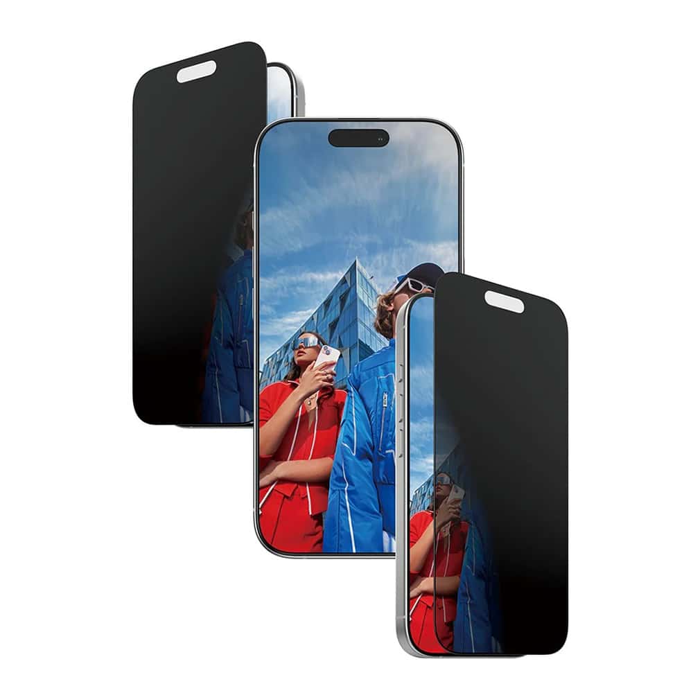 Panzerglass® - Ultra-Wide Fit 2-Way Privacy Screen Protector W. Easyaligner - iPhone 17 / iPhone 16 Pro - Black - Image 4