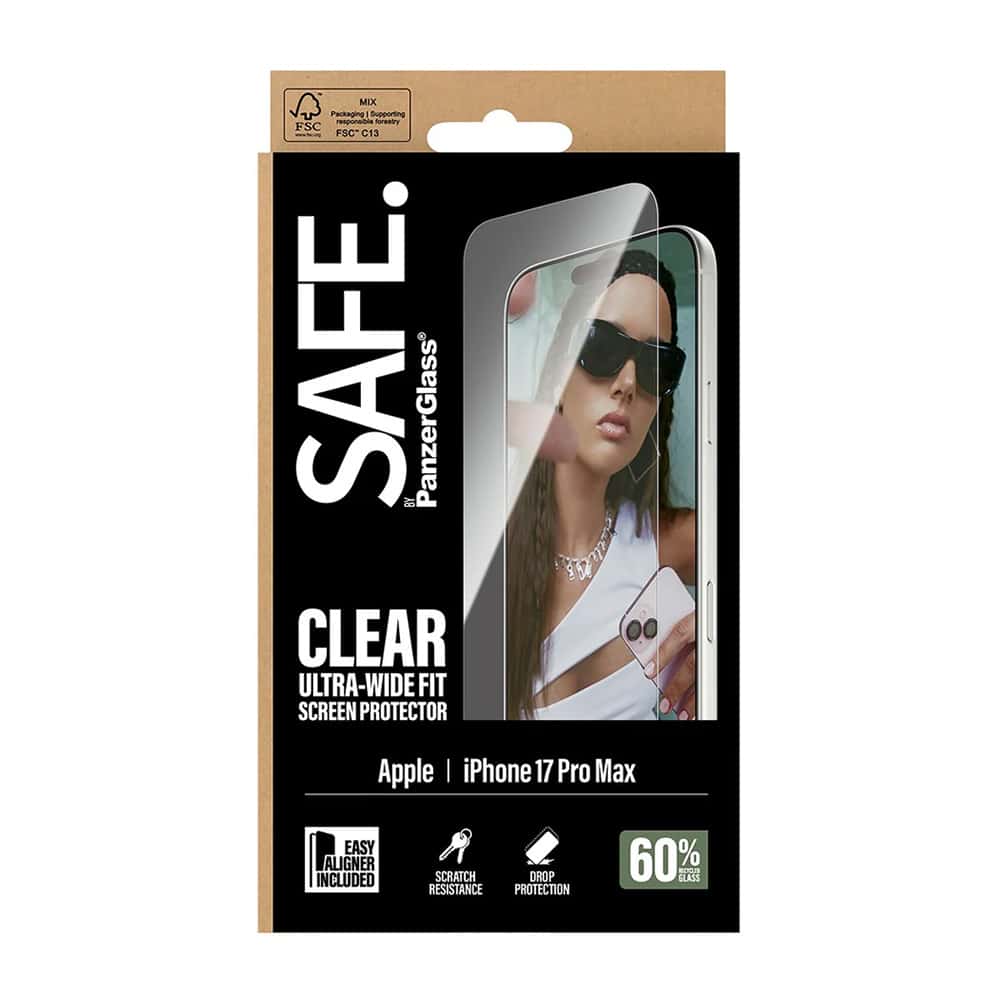 Panzerglass® - Safe. Ultra-Wide Fit Screen Protector W. Easyaligner - iPhone 17 Pro Max - Clear - Image 7