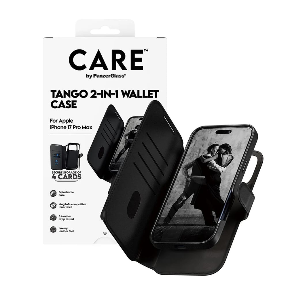 PanzerGlass® CARE Feature MagSafe Case Tango Two-in-One Wallet - θήκη για Apple iPhone 17 Pro Max - Μαύρο - Image 8