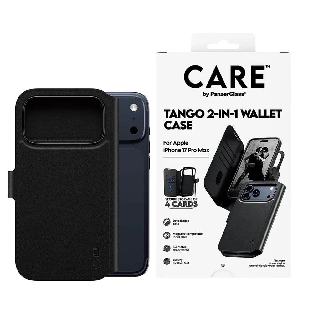PanzerGlass® CARE Feature MagSafe Case Tango Two-in-One Wallet - θήκη για Apple iPhone 17 Pro Max - Μαύρο - Image 9