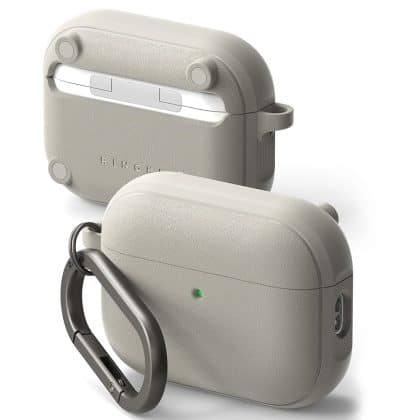 Ringke - Protection Case Onyx Magnetic - For Airpods Pro 3, Non-Slip Texture, Carabiner Hole - Warm Gray