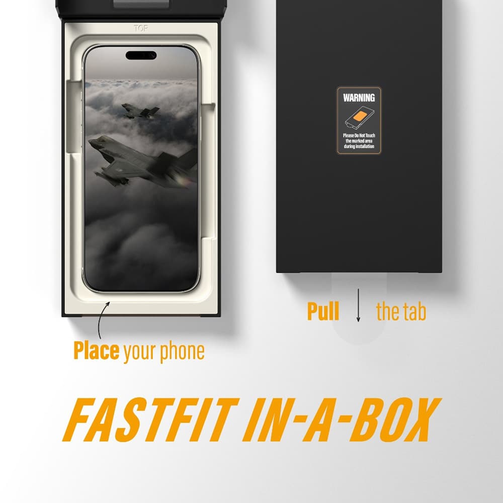 Panzerglass® - Ultra-Wide Fit Stealth Screen Protector W. Fastfit In-A-Box - iPhone 17 Pro - Black - Image 5