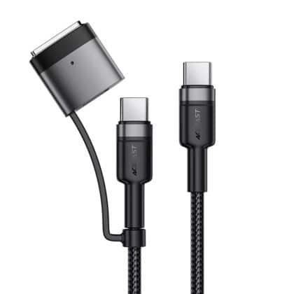 Acefast - Data Καλώδιο (c22-05) - Fast Charging, Type-C To Type-C, Magsafe 3 Adapter, 240w, 48v/5a, 1.2m - Black