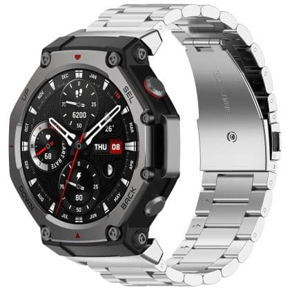 Techsuit - Λουράκι Ρολογιού (w010) - Amazfit T-Rex 3 - Ασημένιο