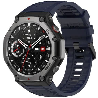 Techsuit - Λουράκι Ρολόι (w067) - Amazfit T-Rex 3 - Ναυτικό Μπλε