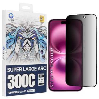 Lito Case για iPhone 16 Plus - D+ Max Privacy 300C - Μαύρο