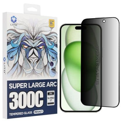 Lito Case για iPhone 15 Plus - D+ Max Privacy 300C - Μαύρο