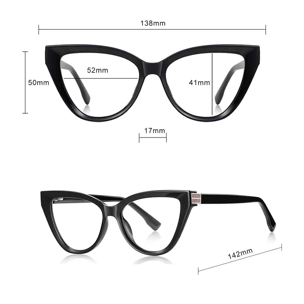 Techsuit - Anti-Blue Light Glasses Reflex Pc (2279) - For Women, Cat Eye, Tr90&metal Frame, Ac Lens - Leopard - Image 7
