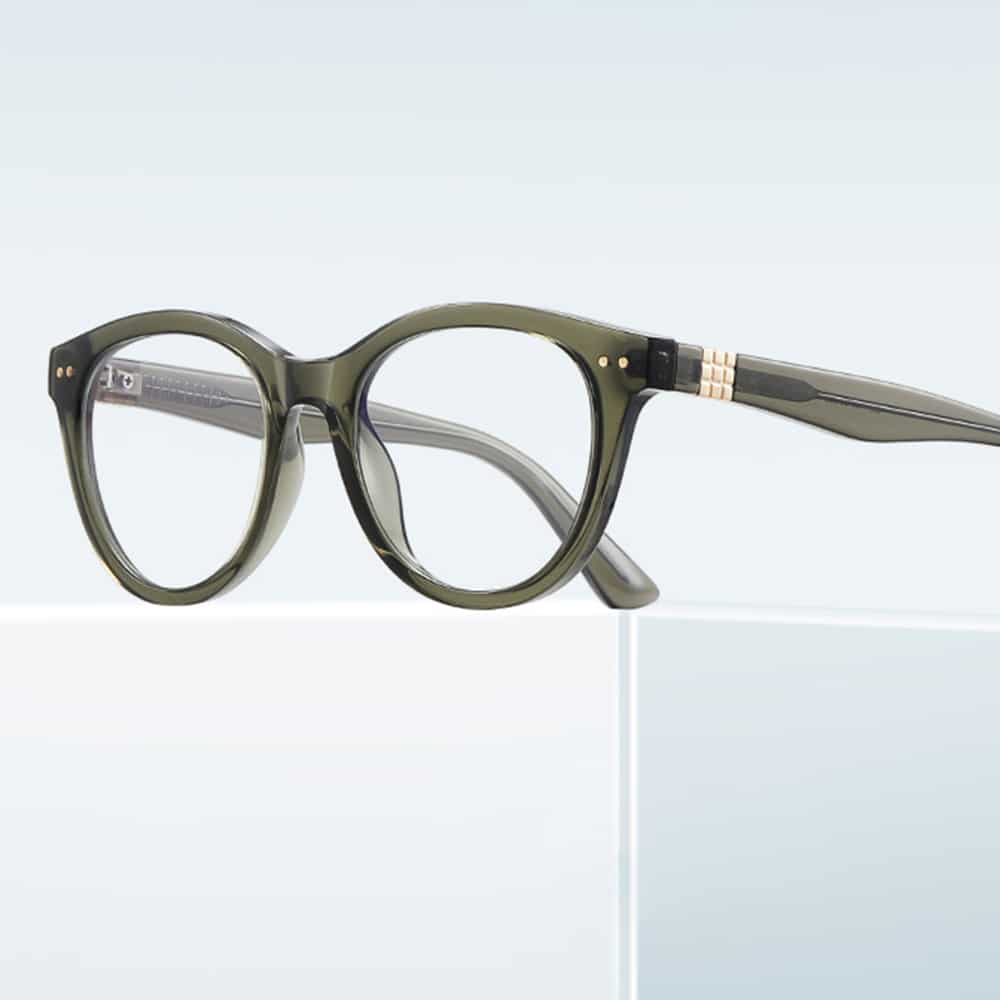 Techsuit - Anti-Blue Light Glasses Reflex Pc (2231) - Round, Tr90&metal Frame, Ac Lens - Transparent/gray - Image 4