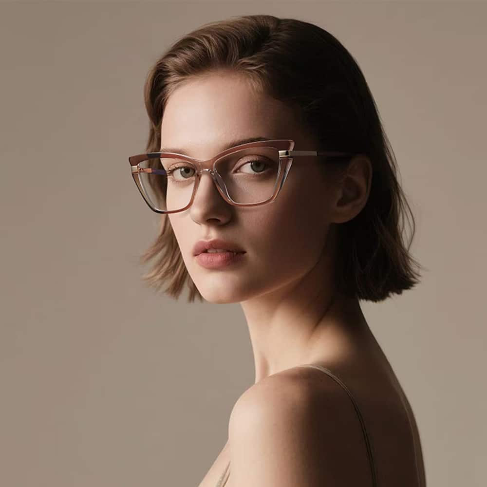 Techsuit - Anti-Blue Light Glasses Reflex Pc (2271) - For Women, Rectangle, Tr90&metal Frame, Ac Lens - Black - Image 4