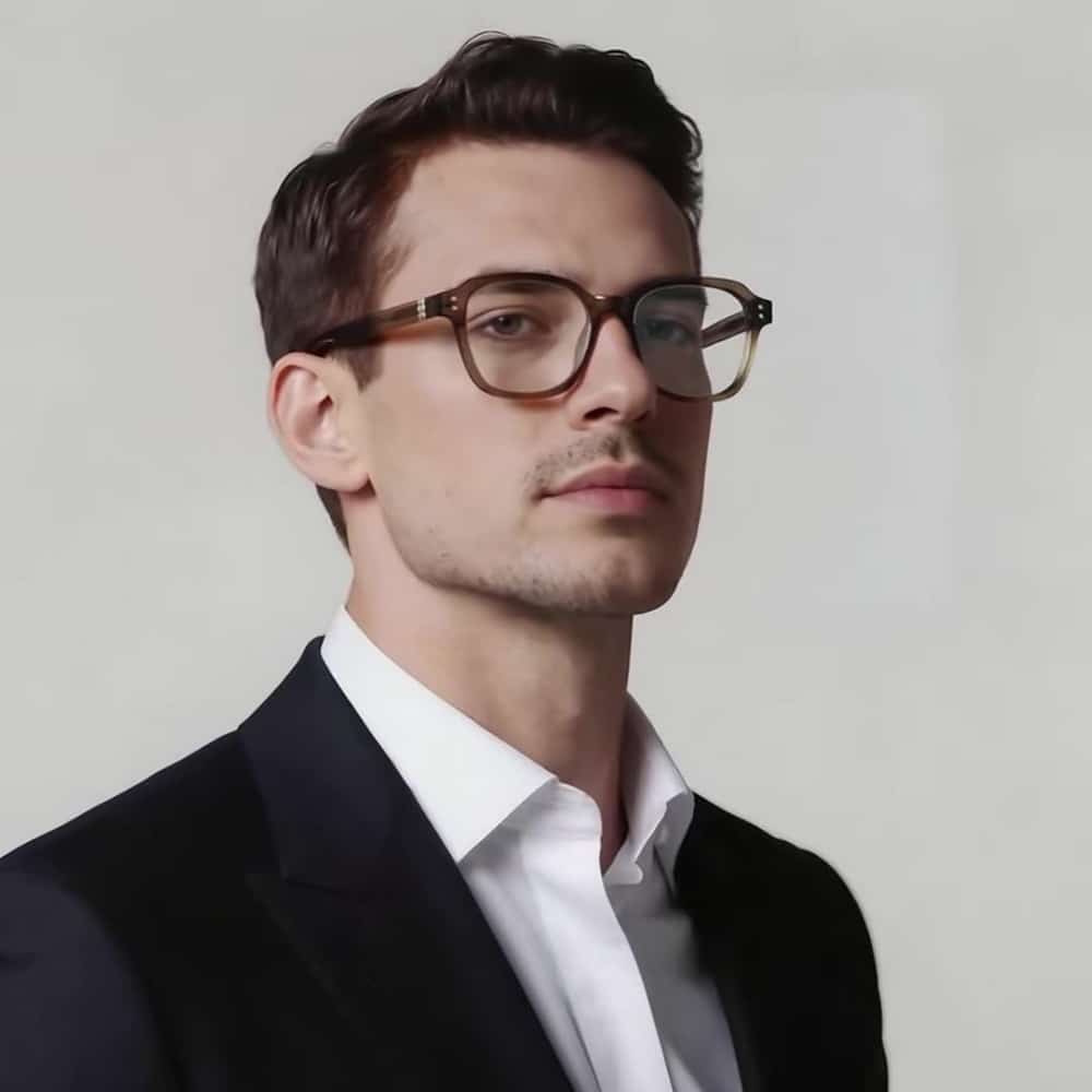 Techsuit - Anti-Blue Light Glasses Reflex Pc (2227) - For Men, Round, Tr90&metal Frame, Ac Lens - Black - Image 4