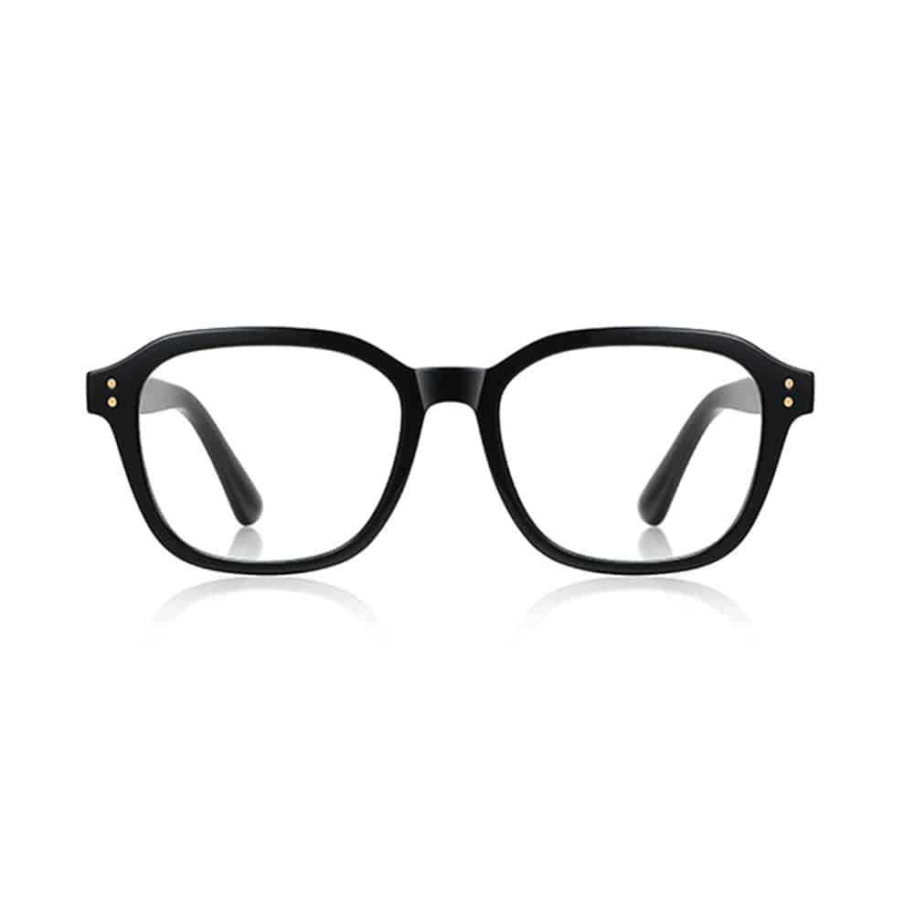 Techsuit - Anti-Blue Light Glasses Reflex Pc (2227) - For Men, Round, Tr90&metal Frame, Ac Lens - Black - Image 2