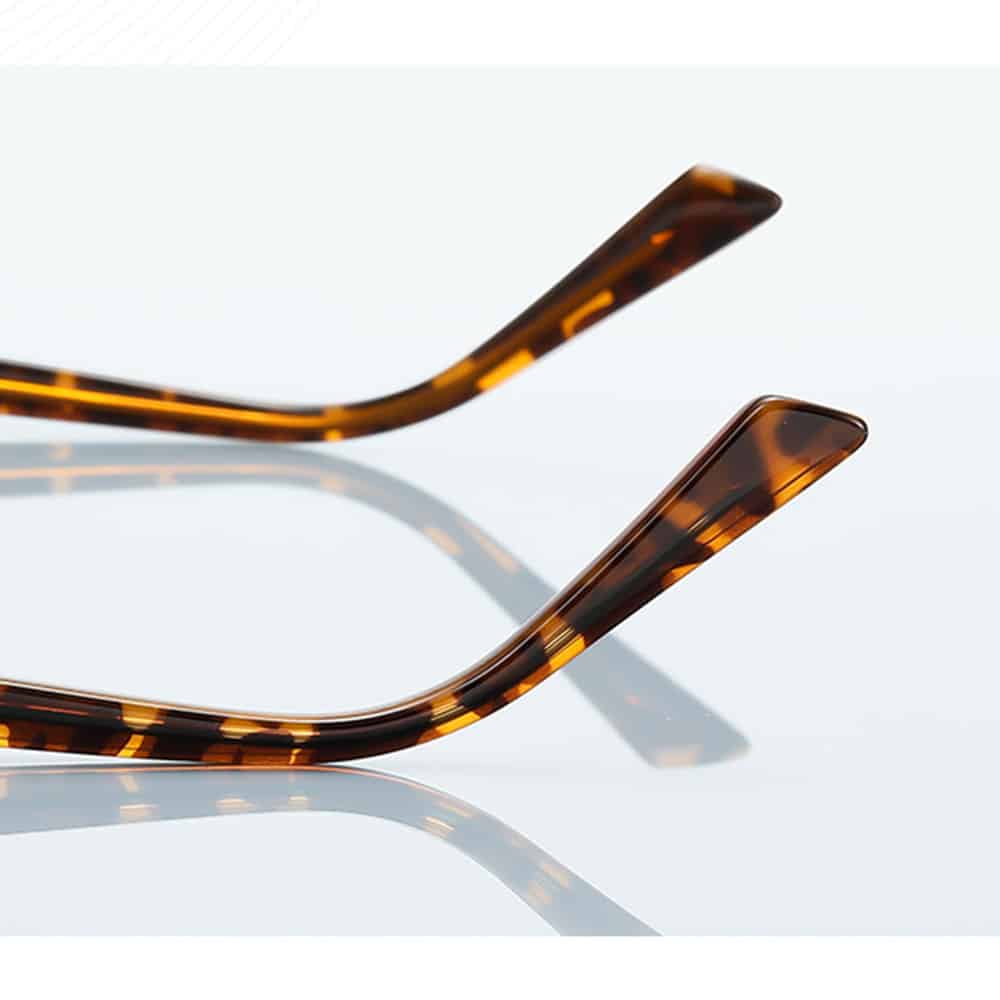Techsuit - Anti-Blue Light Glasses Reflex Pc (3171) - For Women, Rectangle, Metal Frame, Ac Lens - Gold/black - Image 6