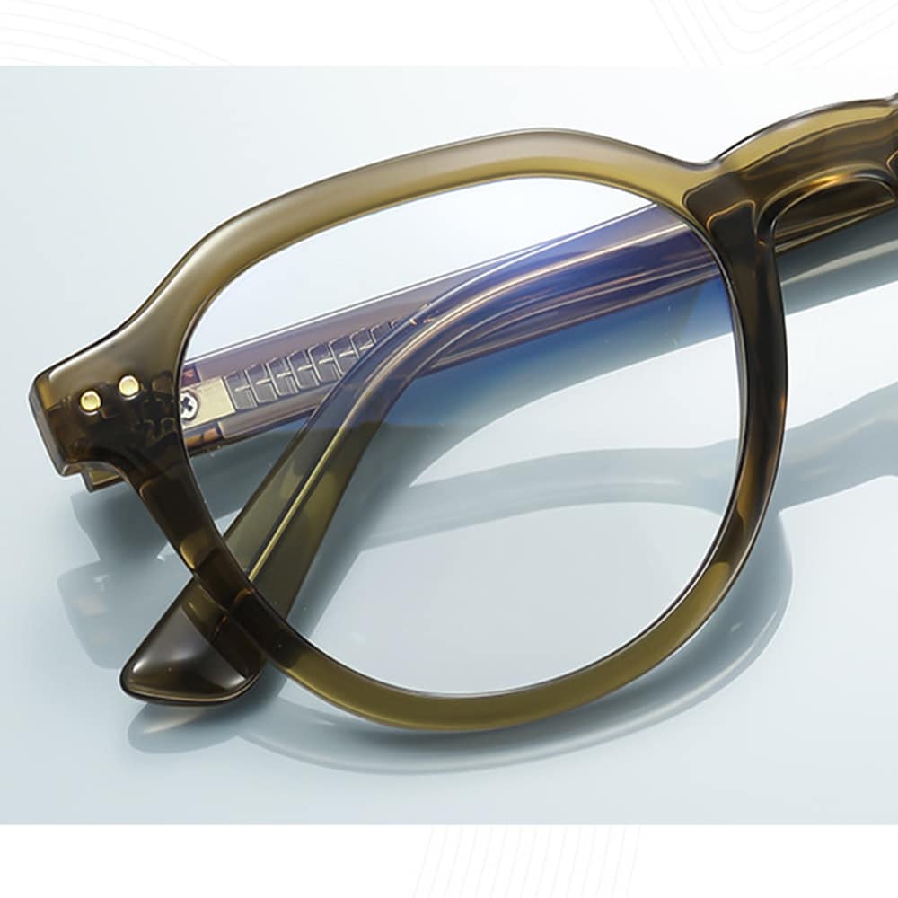 Techsuit - Anti-Blue Light Glasses Reflex Pc (2228) - For Men, Round, Tr90&metal Frame, Ac Lens - Black - Image 5