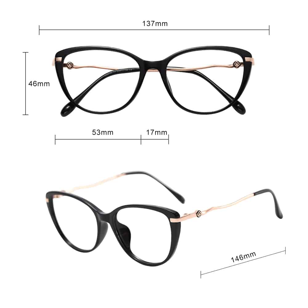 Techsuit - Anti-Blue Light Glasses Reflex Pc (86162) - For Women, Round, Tr90&metal Frame, Ac Lens - Silver/beige - Image 5