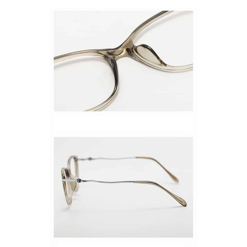 Techsuit - Anti-Blue Light Glasses Reflex Pc (86162) - For Women, Round, Tr90&metal Frame, Ac Lens - Silver/beige - Image 3
