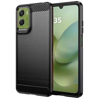 Techsuit Carbon Silicone - θήκη για Motorola Moto G06 / Power - Μαύρο