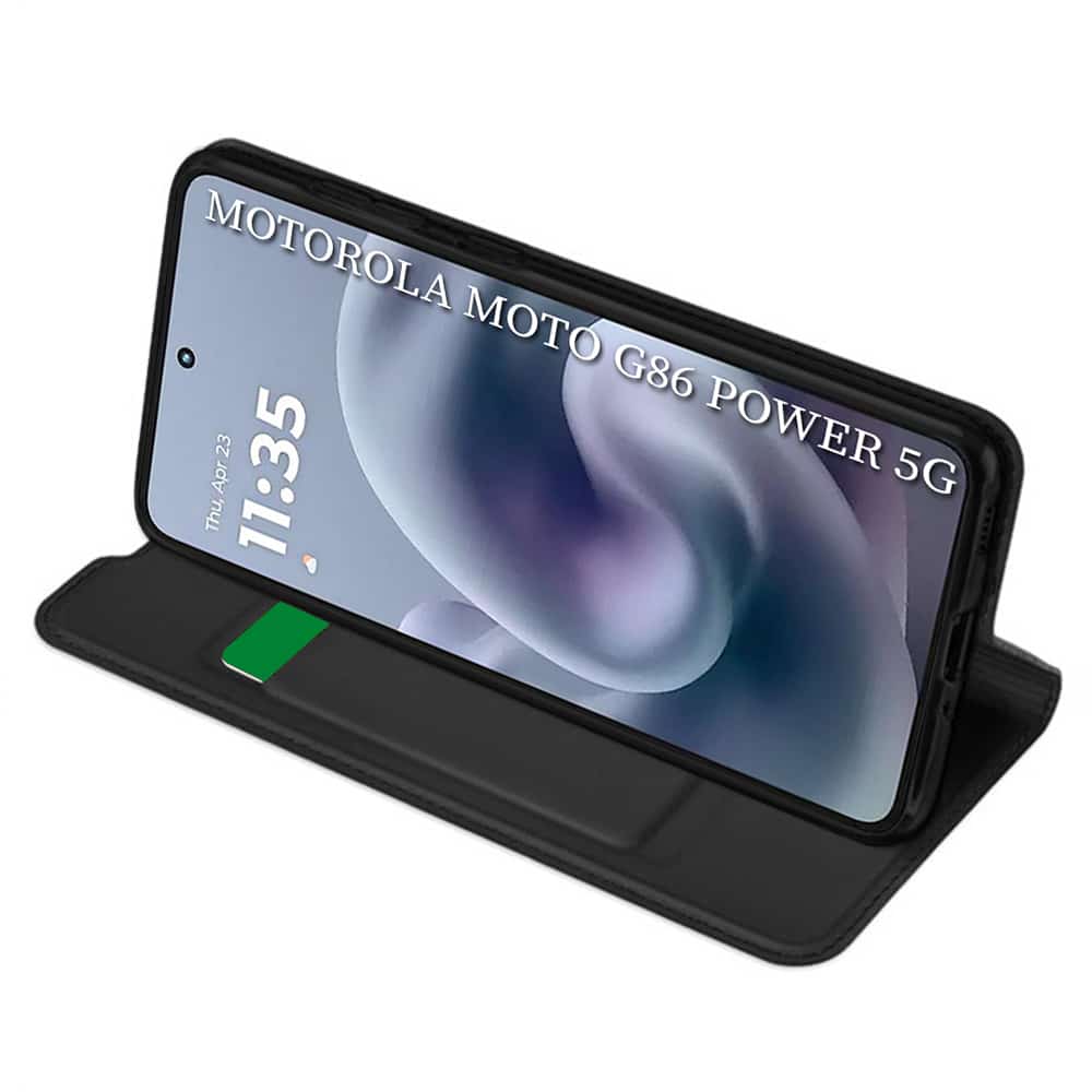 Techsuit Magskin Book - θήκη για Motorola Moto G86 Power - Μαύρο - Image 2