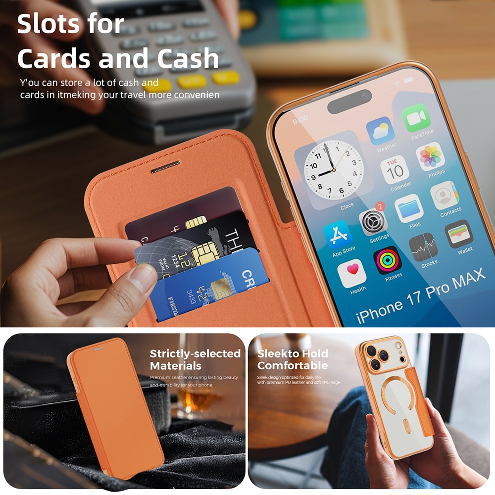 Techsuit SmartMag Book - θήκη για Apple iPhone 17 Pro Max - Πολύχρωμο - Image 5