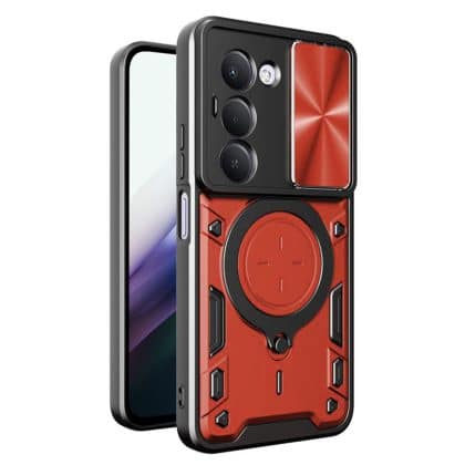 Techsuit CamGuard Pro - θήκη για Xiaomi Redmi 15 / - Κόκκινο