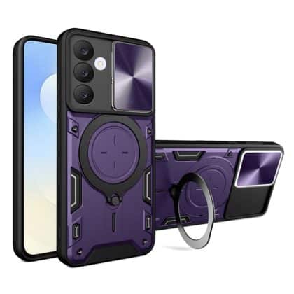 Techsuit CamGuard Pro - θήκη για Samsung Galaxy S25 FE - Μωβ