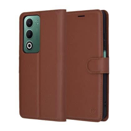 Techsuit Leather Folio - θήκη για Oppo A5 / 4G 5G - Καφέ