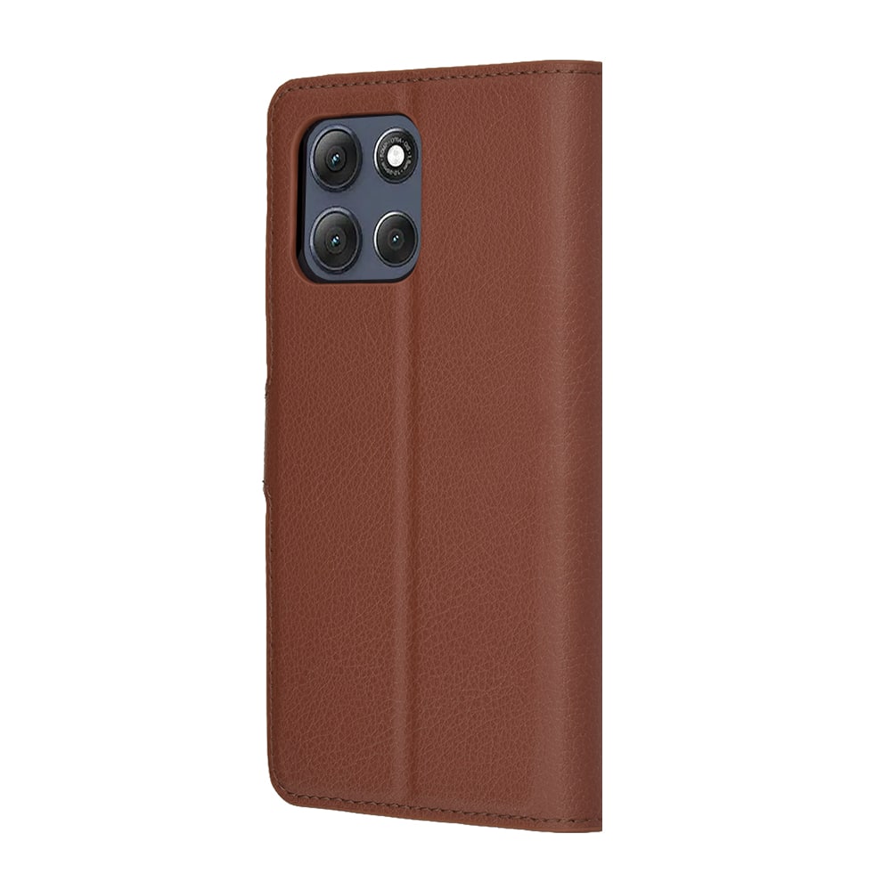 Techsuit Leather Folio - θήκη για Motorola Moto G86 Power - Καφέ - Image 5