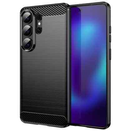 Techsuit Carbon Silicone - θήκη για Samsung Galaxy S26 Ultra - Μαύρο