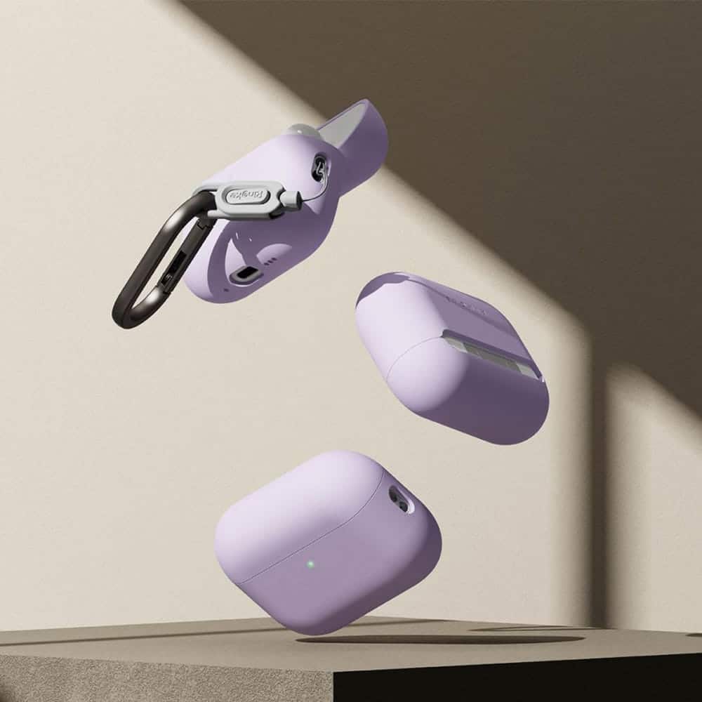 Ringke - Silicone - Apple Airpods Pro 3 - Light Purple - Image 4