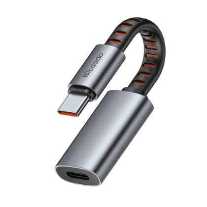 Mcdodo - Audio Adapter (ca-4870) - Lightning To Type-C, 2a, 24w, 480mbps, Otg, Support Fast Charge, Call Function, 0.1m - Gray